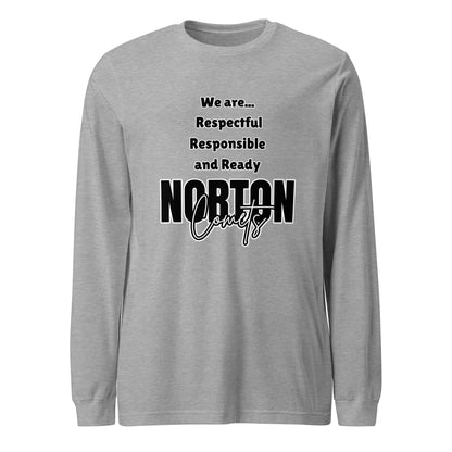 Performance | Long Sleeve Tee | Norton Elementary School | We are... Logo
