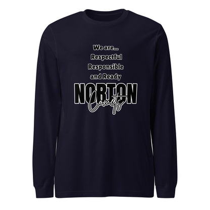 Performance | Long Sleeve Tee | Norton Elementary School | We are... Logo
