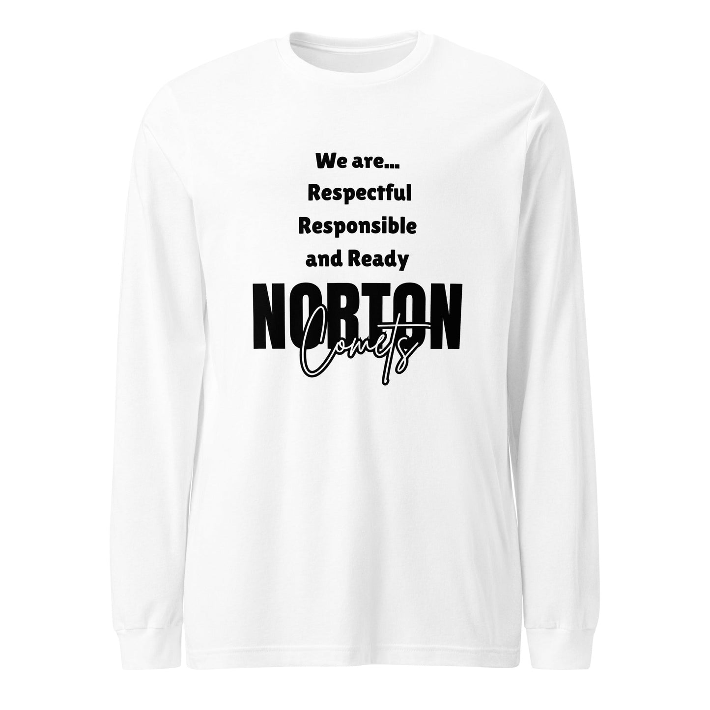 Performance | Long Sleeve Tee | Norton Elementary School | We are... Logo