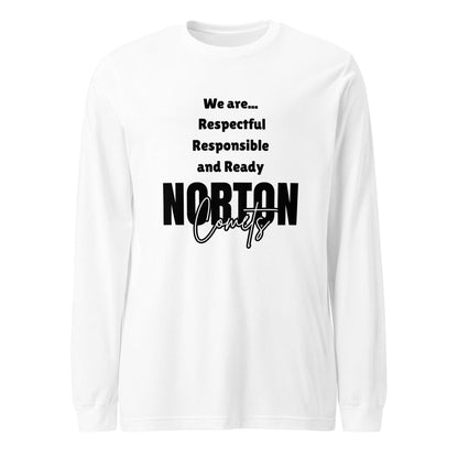 Performance | Long Sleeve Tee | Norton Elementary School | We are... Logo