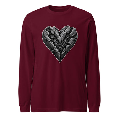 Performance | Long Sleeve Tee | Obsidian Heartbeat | Emblem Logo