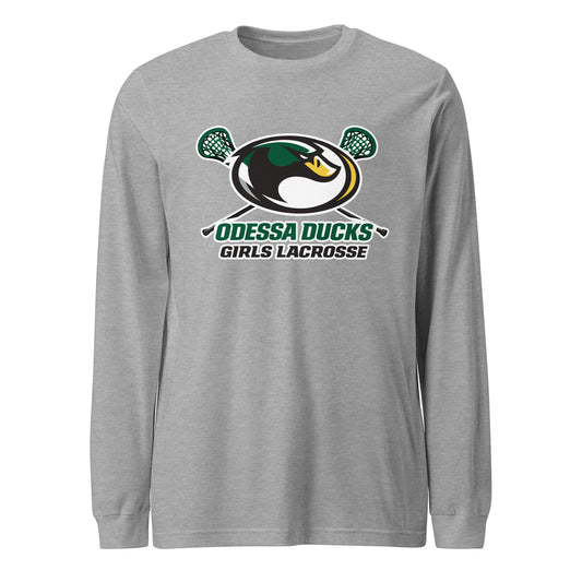 Performance | Long Sleeve Tee | Odessa Girls Lacrosse | Duck Sticks Logo