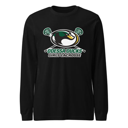 Performance | Long Sleeve Tee | Odessa Girls Lacrosse | Duck Sticks Logo