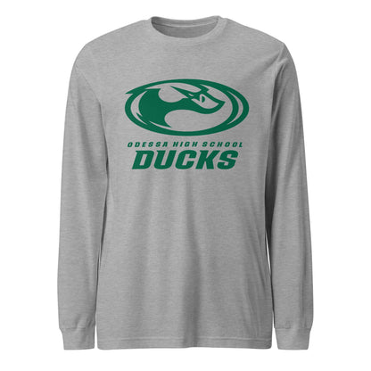 Performance | Long Sleeve Tee | Odessa Girls Lacrosse | Ducks Green Logo