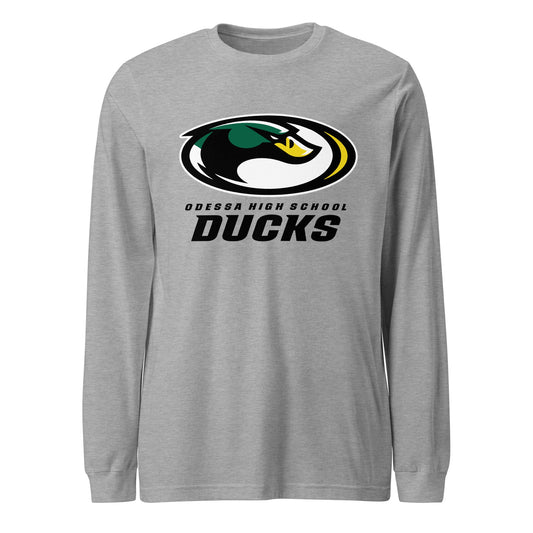 Performance | Long Sleeve Tee | Odessa Girls Lacrosse | ODH Ducks Logo