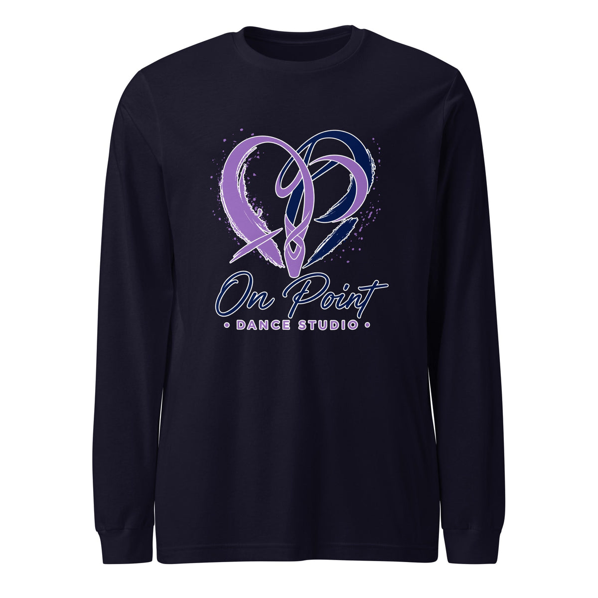 Performance | Long Sleeve Tee | On Point Dance Studio | Crest Logo