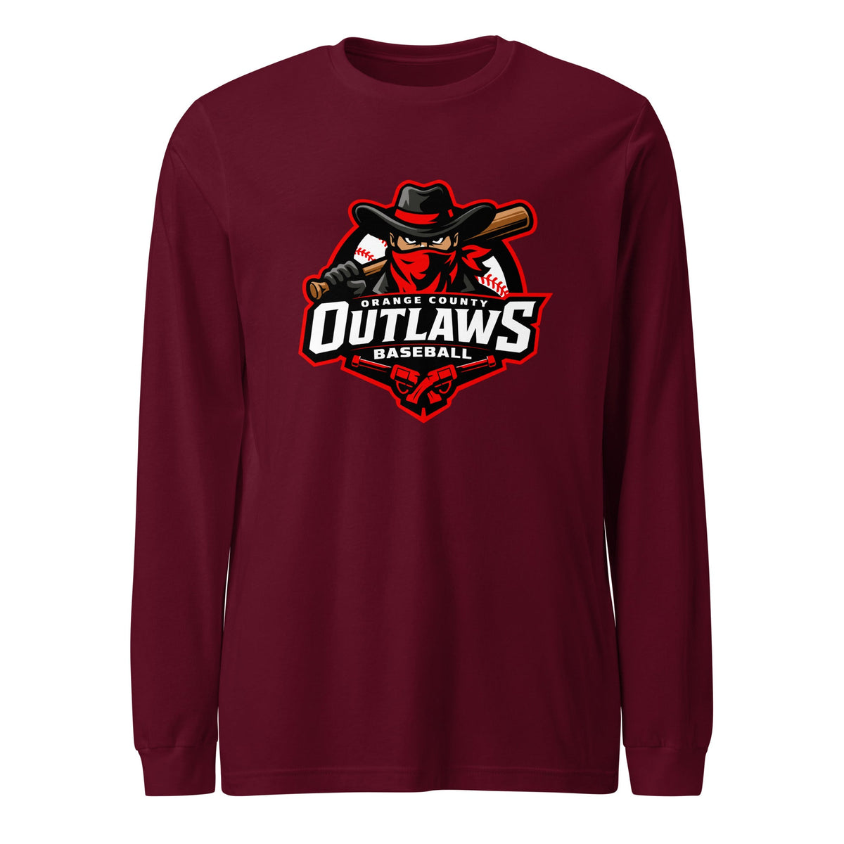 Performance | Long Sleeve Tee | Orange County Outlaws | Emblem Logo