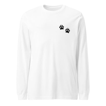 Performance | Long Sleeve Tee | Orange Wave Marching Band | Paw Mark Logo
