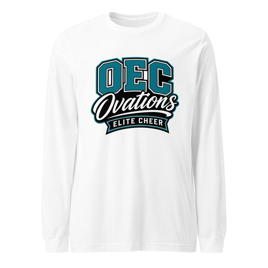 Performance | Long Sleeve Tee | Ovations Elite Cheer | Crest Logo