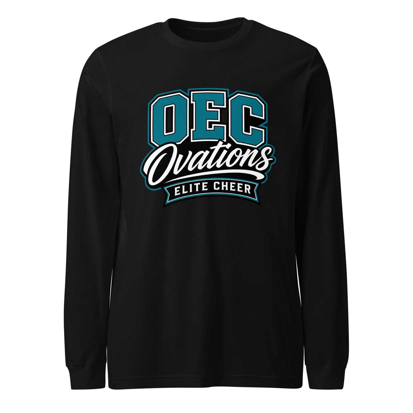 Performance | Long Sleeve Tee | Ovations Elite Cheer | Crest Logo