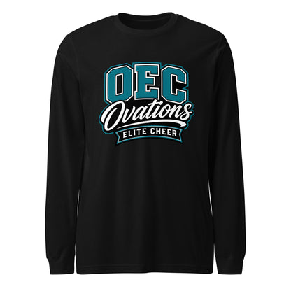 Performance | Long Sleeve Tee | Ovations Elite Cheer | Crest Logo