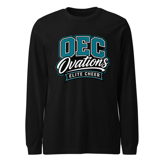 Performance | Long Sleeve Tee | Ovations Elite Cheer | Crest Logo