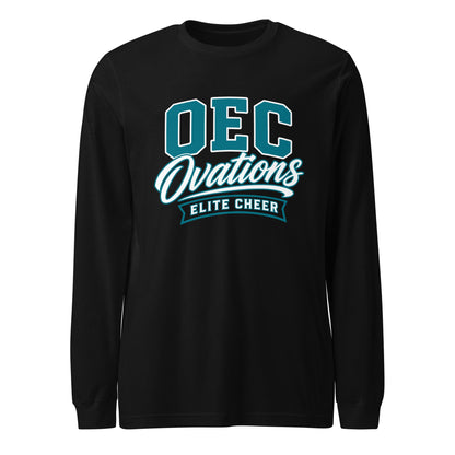 Performance | Long Sleeve Tee | Ovations Elite Cheer | Emblem Logo