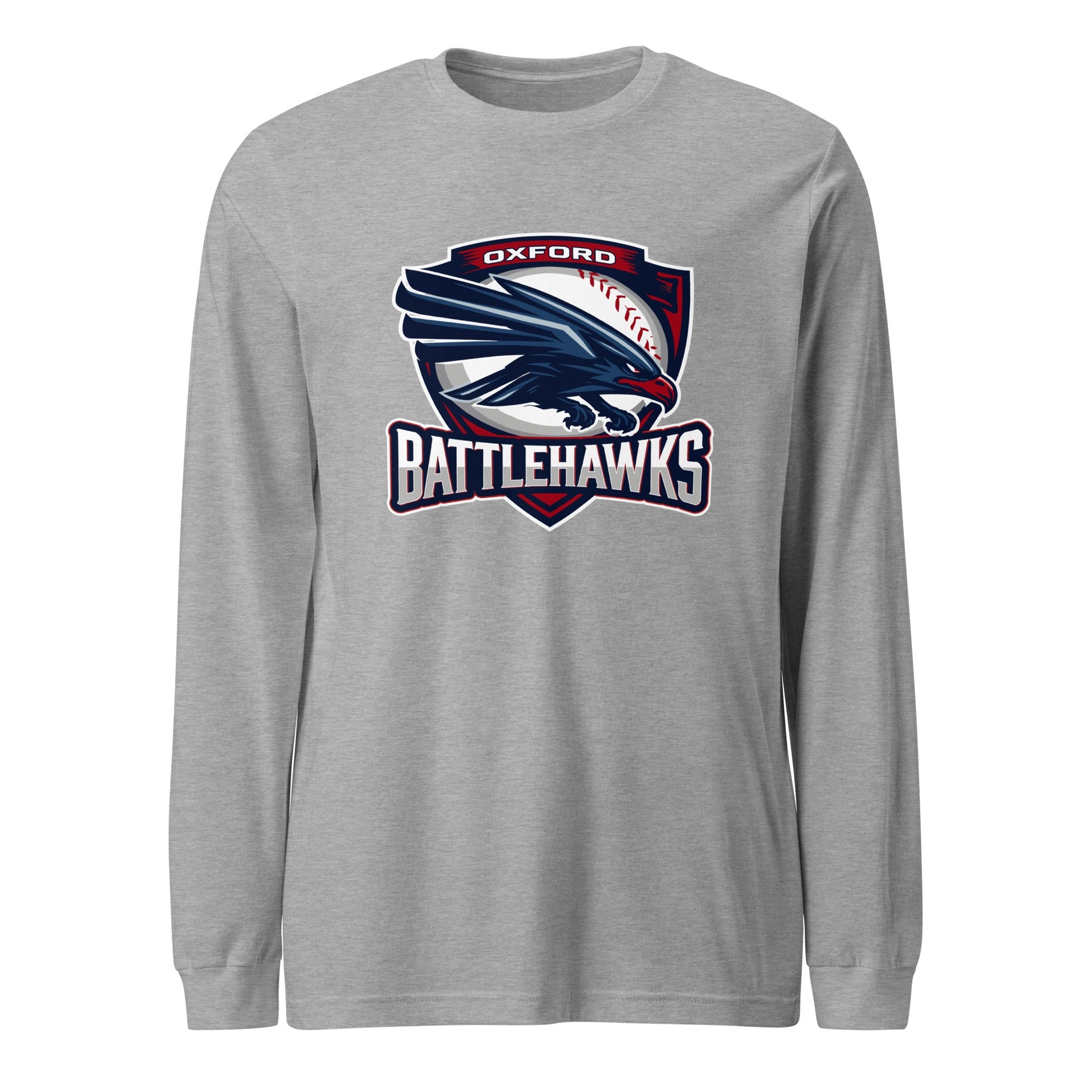Performance | Long Sleeve Tee | Oxford Battlehawks 13U | Badge Logo