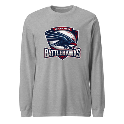 Performance | Long Sleeve Tee | Oxford Battlehawks 13U | Badge Logo