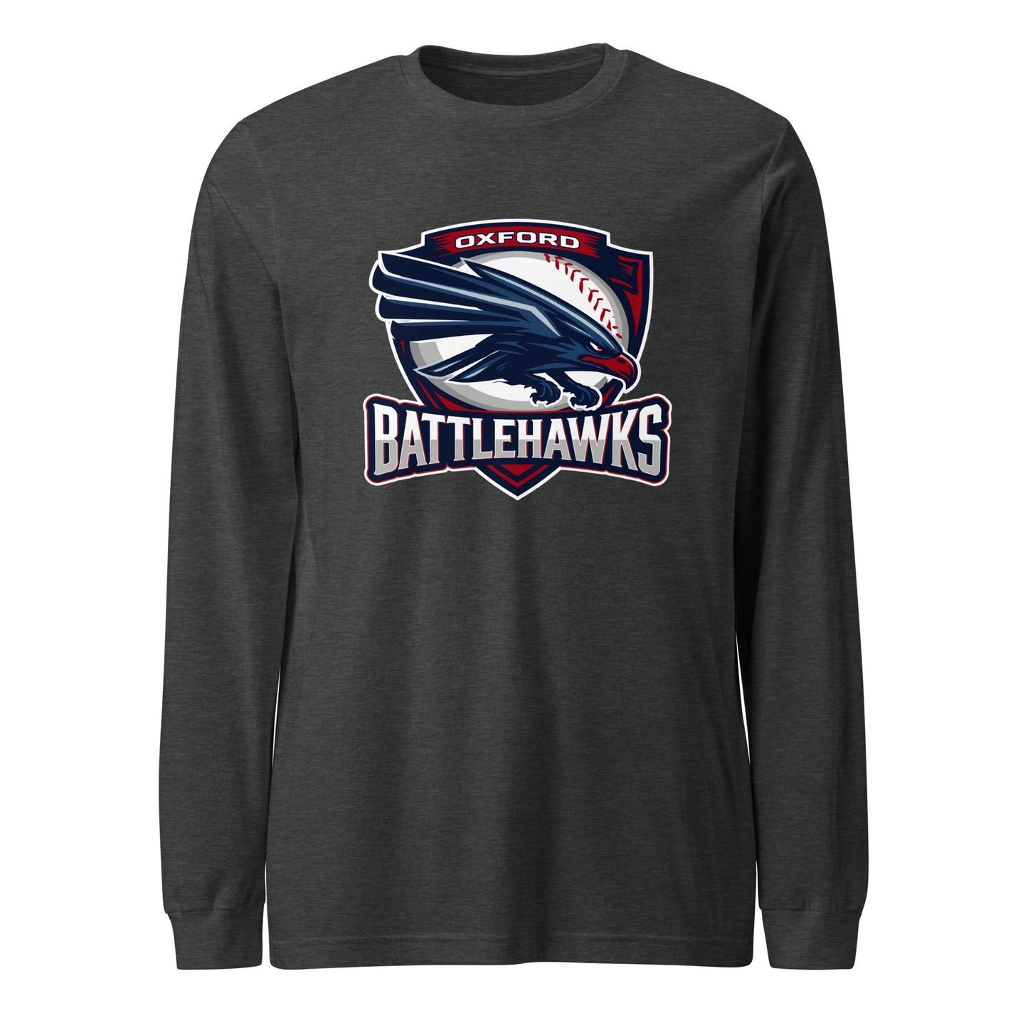Performance | Long Sleeve Tee | Oxford Battlehawks 13U | Badge Logo