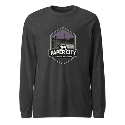 Performance | Long Sleeve Tee | Paper City Futbol Academy | Vanguard Shield Logo
