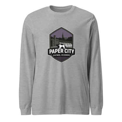 Performance | Long Sleeve Tee | Paper City Futbol Academy | Vanguard Shield Logo