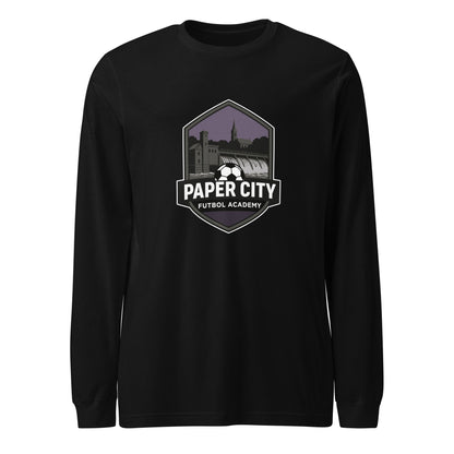 Performance | Long Sleeve Tee | Paper City Futbol Academy | Vanguard Shield Logo