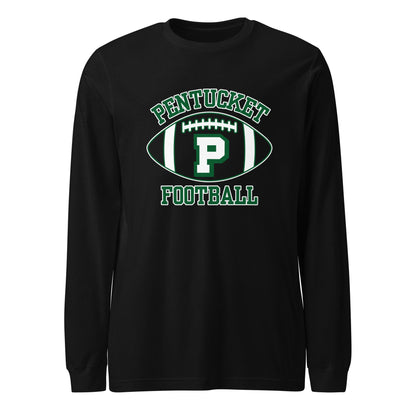 Performance | Long Sleeve Tee | Pentucket Youth Football and Cheer | Varsity Badge Logo
