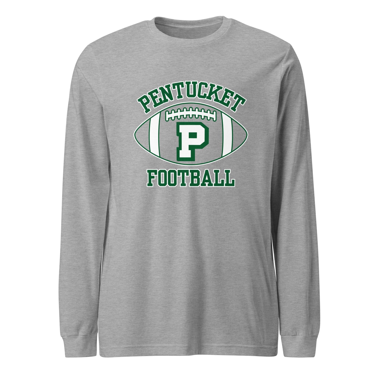 Performance | Long Sleeve Tee | Pentucket Youth Football and Cheer | Varsity Badge Logo