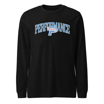 Performance | Long Sleeve Tee | Performance Baseball | Script Logo