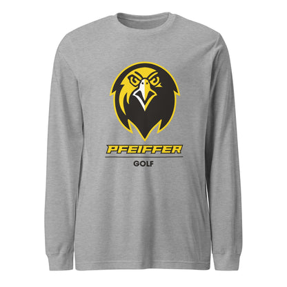Performance | Long Sleeve Tee | Pfeiffer University Golf | Falcon Logo