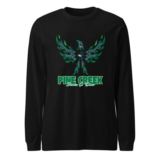 Performance | Long Sleeve Tee | PINE CREEK SWIM & DIVE | '24 Logo