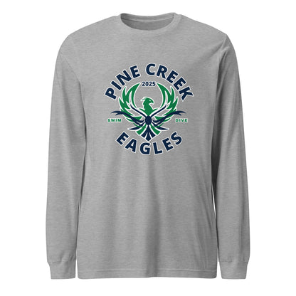 Performance | Long Sleeve Tee | PINE CREEK SWIM & DIVE | Swim & Dive Logo