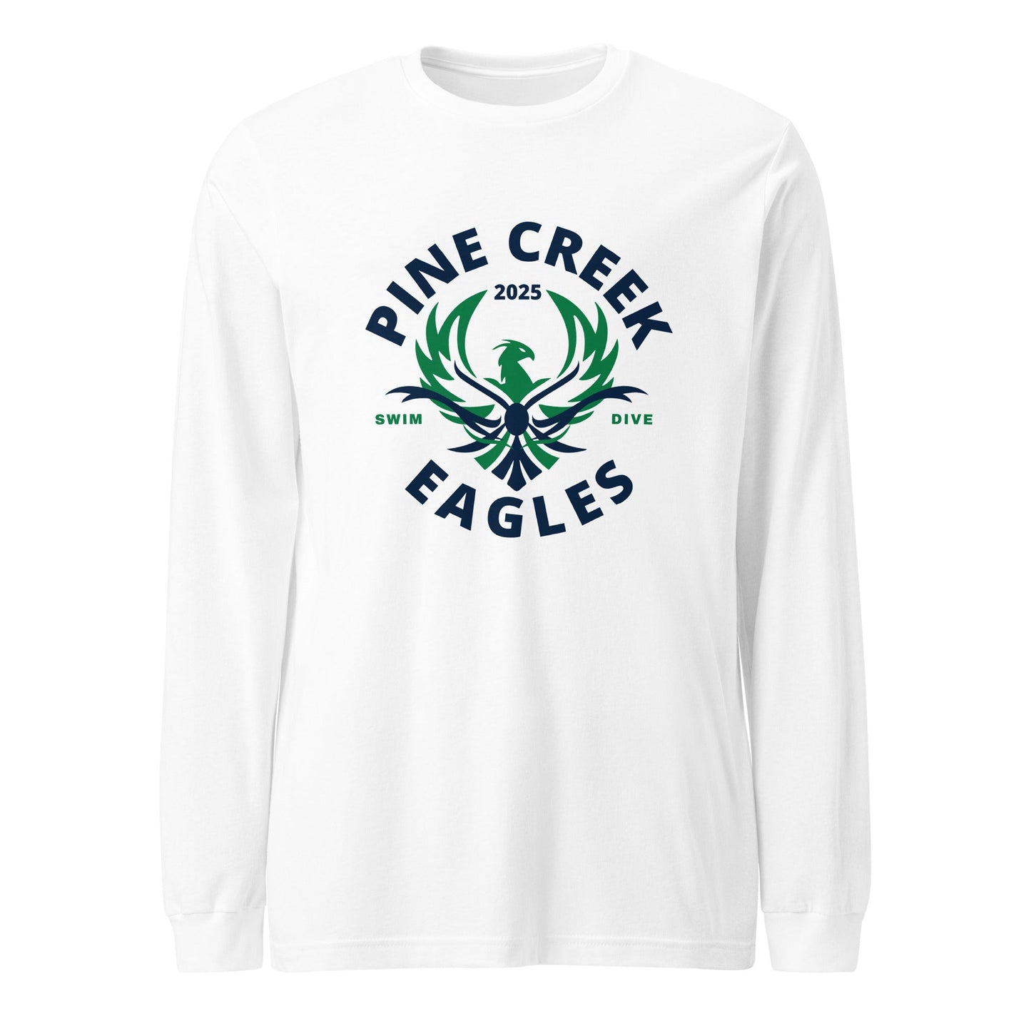 Performance | Long Sleeve Tee | PINE CREEK SWIM & DIVE | Swim & Dive Logo
