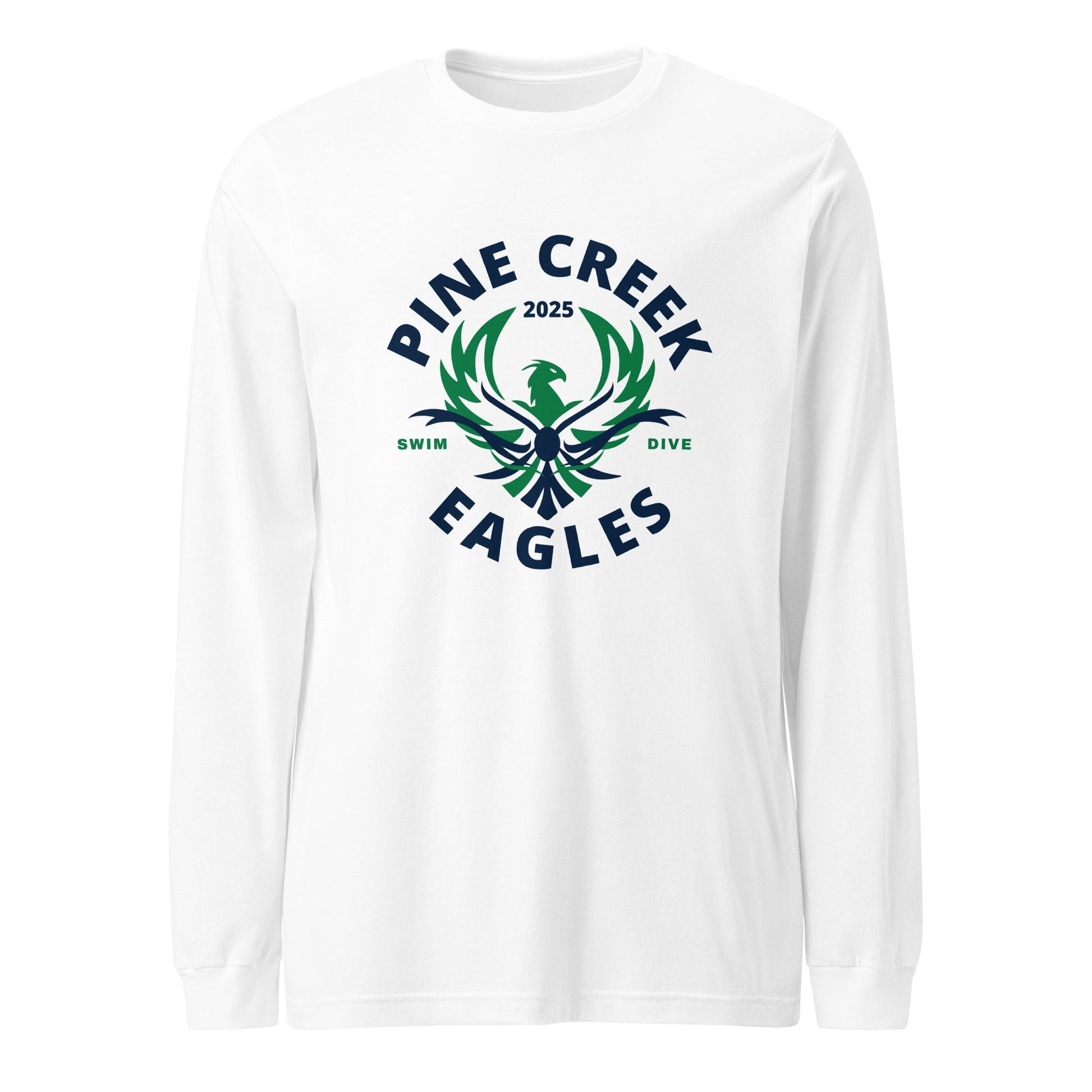 Performance | Long Sleeve Tee | PINE CREEK SWIM & DIVE | Swim & Dive Logo