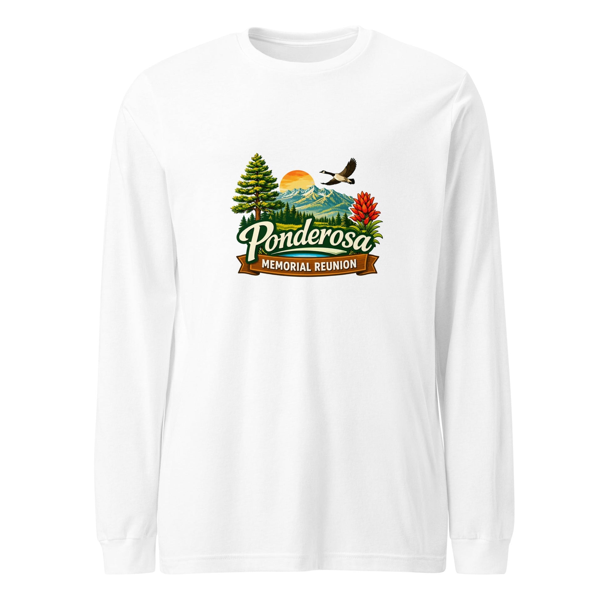 Performance | Long Sleeve Tee | Ponderosa Reunion | Painted Mountain Crest Logo
