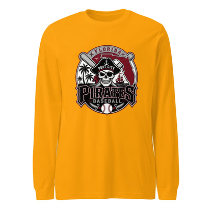 Performance | Long Sleeve Tee | Port City Pirates | Emblem Logo