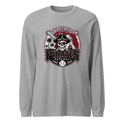 Performance | Long Sleeve Tee | Port City Pirates | Emblem Logo
