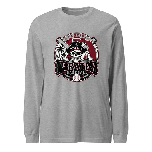Performance | Long Sleeve Tee | Port City Pirates | Emblem Logo