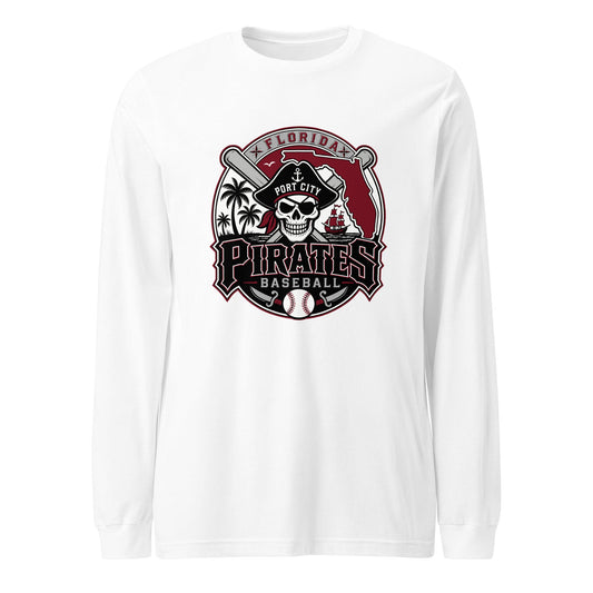 Performance | Long Sleeve Tee | Port City Pirates | Emblem Logo