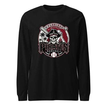Performance | Long Sleeve Tee | Port City Pirates | Emblem Logo