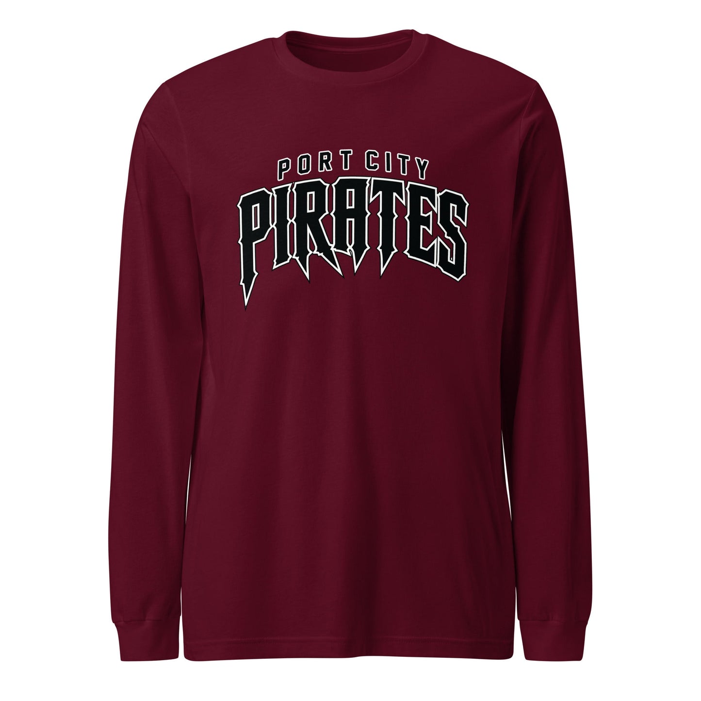 Performance | Long Sleeve Tee | Port City Pirates | Script Logo