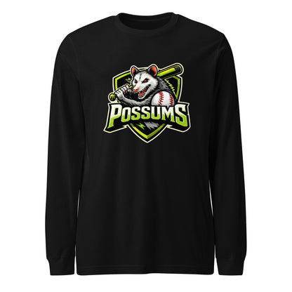 Performance | Long Sleeve Tee | Possums | Mascot Logo