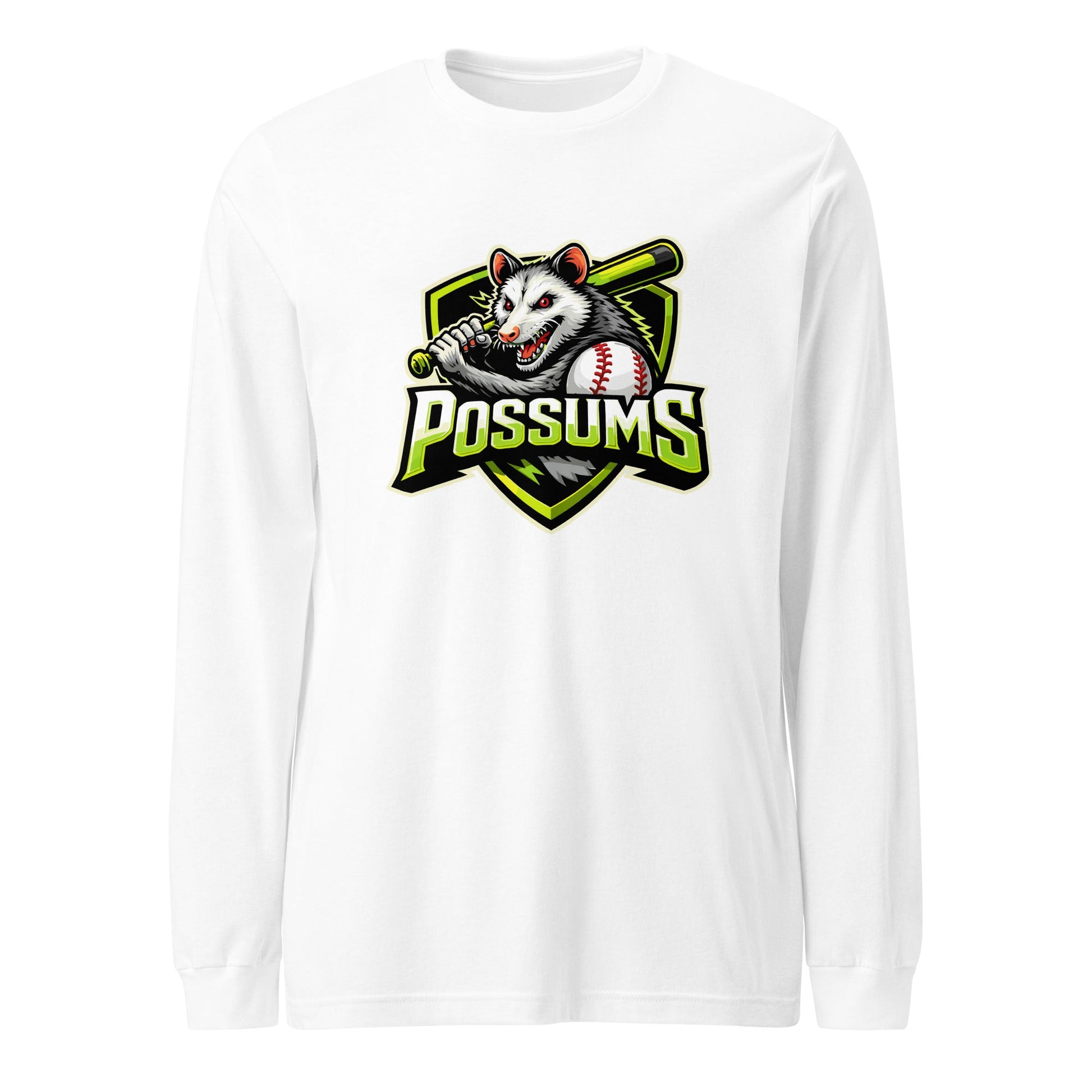 Performance | Long Sleeve Tee | Possums | Mascot Logo