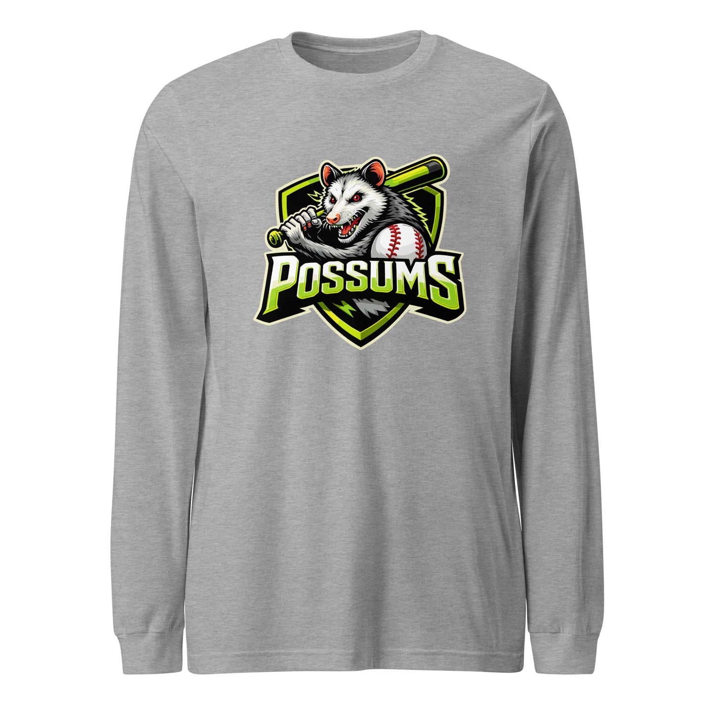 Performance | Long Sleeve Tee | Possums | Mascot Logo