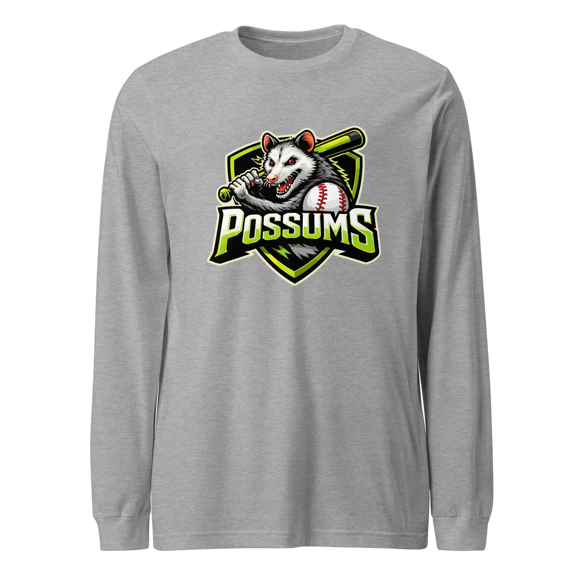 Performance | Long Sleeve Tee | Possums | Mascot Logo
