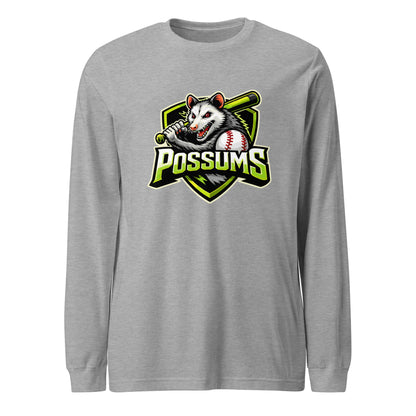 Performance | Long Sleeve Tee | Possums | Mascot Logo