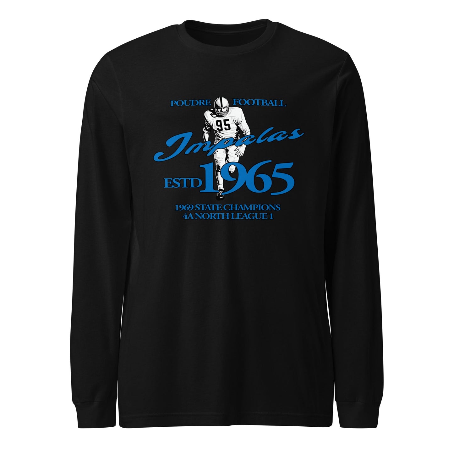 Performance | Long Sleeve Tee | Poudre Football | Dynasty Athletics Logo