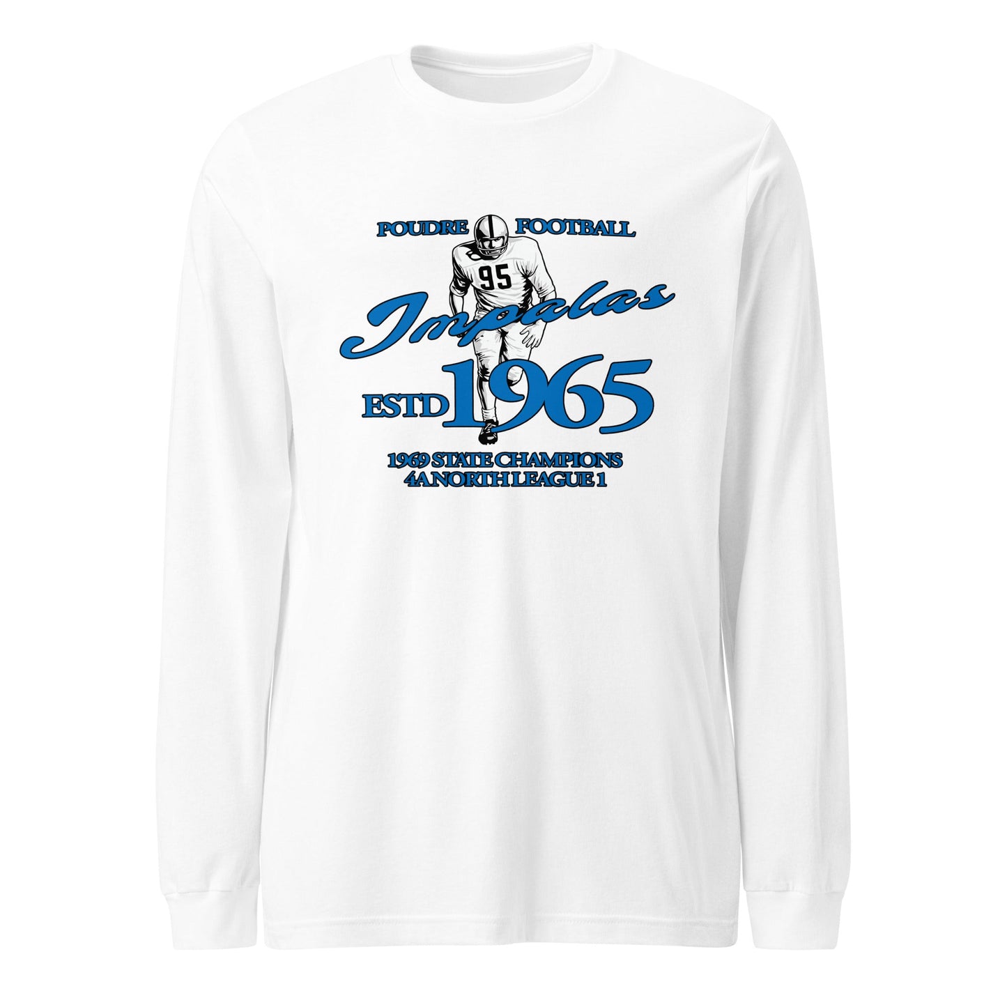 Performance | Long Sleeve Tee | Poudre Football | Dynasty Athletics Logo