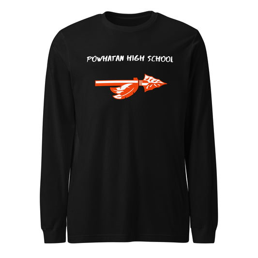 Performance | Long Sleeve Tee | Powhatan lacrosse | Arrowhead Logo