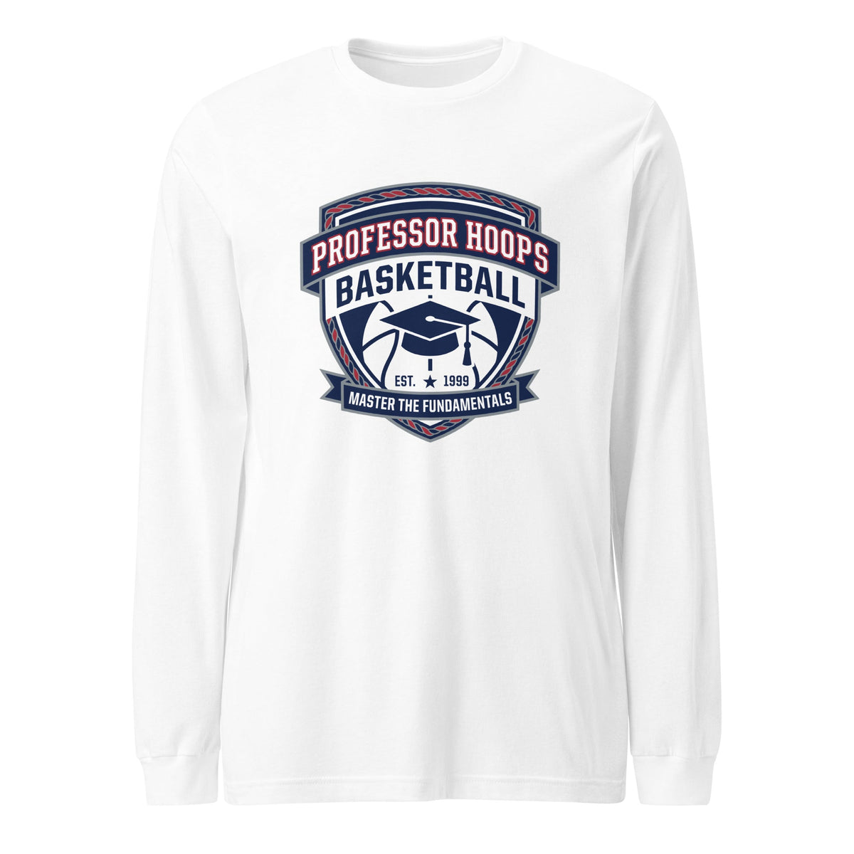 Performance | Long Sleeve Tee | Professor Hoops Basketball | Crest Logo