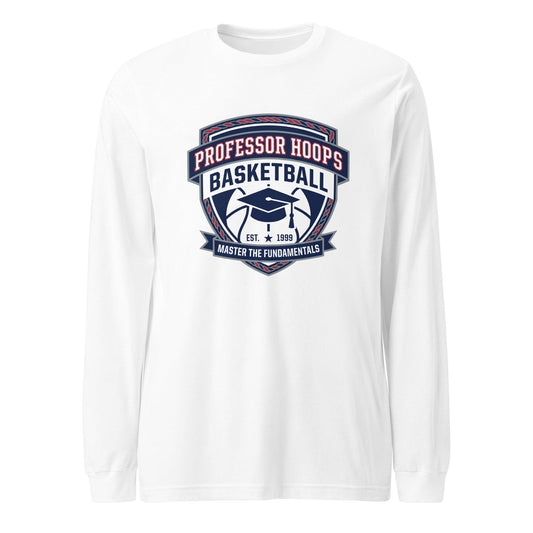 Performance | Long Sleeve Tee | Professor Hoops Basketball | Crest Logo