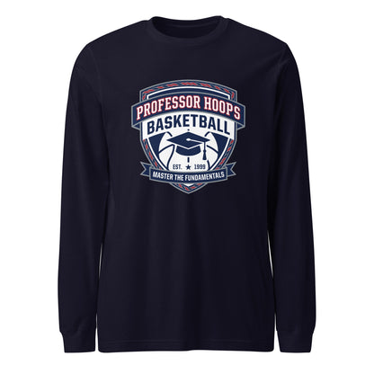 Performance | Long Sleeve Tee | Professor Hoops Basketball | Crest Logo