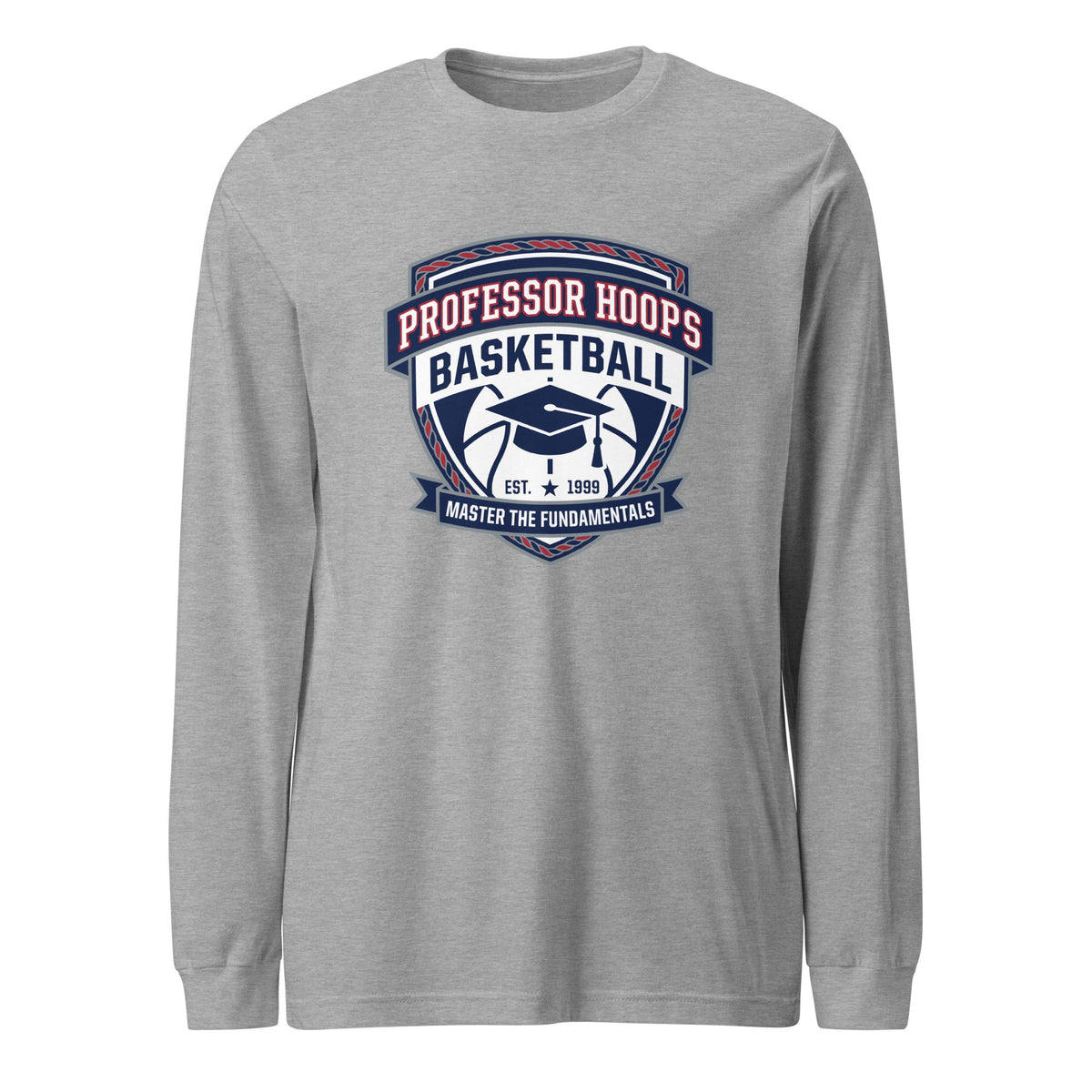 Performance | Long Sleeve Tee | Professor Hoops Basketball | Crest Logo